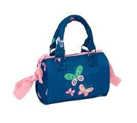 safta | Bolso Sac bandoulière enfant Blackfit8 Mariposas, compartiment principal con fermeture zippée, intérieur doublé, anses et bandoulière réglable, bleu marine et rose, Dimensions 16x7,5x10 cm
