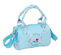 safta | Bolso Sac bandoulière enfant Blackfit8 Pétalos, compartiment principal con fermeture zippée, intérieur doublé, anses et bandoulière réglable, Ligero et résistant, rentrée scolaire