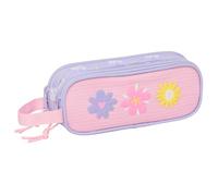 safta Bouquet - Trousse Double pour Enfant, idéale pour Les Enfants d'âge Scolaire, Confortable et Polyvalente, qualité et résistance, 21 x 6 x 8 cm
