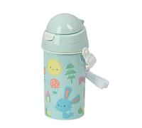 SAFTA Bouteille 500 ml Ouverture automatique avec Paille Préscolaire Forêt, 73 x 195 mm