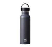 SAFTA - Bouteille isotherme, bouteille d'eau, acier inoxydable, double isolation, 12h de boisson chaude et 24h de boisson froide, 7,3 x 25 cm, 600 ml, anthracite, M, Décontracté