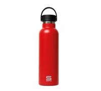 Safta - Bouteille isotherme, bouteille d'eau, acier inoxydable, double isolation, 12h de boisson chaude et 24h de boisson froide, 7,3 x 25 cm, 600 ml, rouge, M, Décontracté