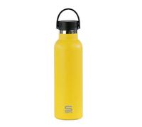 Safta Bouteille isotherme en acier inoxydable double isolation 12 h de boisson chaude et 24 h de boisson froide 7,3 x 25 cm 600 ml Jaune, citronier, M, Décontracté