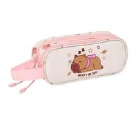 SAFTA Capbara - Trousse double pour enfant, idéale pour les enfants d'âge scolaire, confortable et polyvalente, qualité et résistance, 21 x 6 x 8 cm