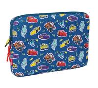 Safta CARS RACING - Housse pour ordinateur portable 15,6", sac à dos, idéale pour enfants de différents âges, confortable et polyvalente, qualité et résistance, 39,5 x 3,5 x 27,5 cm, bleu marine, M,