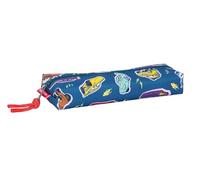 safta Cars Racing - Trousse rectangulaire pour Enfant, idéale pour Les Enfants d'âge Scolaire, Confortable et Polyvalente, qualité et résistance, 22 x 7 x 40 cm, Bleu Marine, M, Décontracté