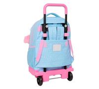 Safta Sac à dos à roulettes Blackfit8 Smile 45 cm Bleu pour enfants