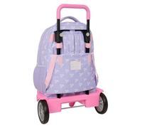 Safta Bouquet 33l 33x45x22cm Wheeled Backpack Violet Enfants