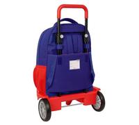 Safta Cartable Atlético Madrid Bleu Blanc Rouge avec roues