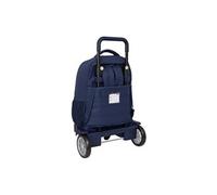 SAFTA - Cartable - large, with removable compact wheels - acier peint, polypropylène, PVC, caoutchouc - Benetton "Flag"