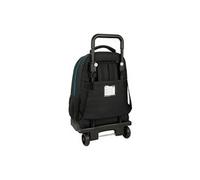 SAFTA - Cartable scolaire - large, with removable compact wheels - polychlorure de vinyle (PVC) - Kelme "Iron"