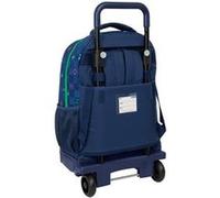 SAFTA - Cartable scolaire - large, with removable compact wheels - PVC - Benetton "Damero" G