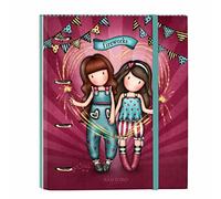 Safta- Classeur 4 ANI 30 mm avec Recharge Gorjuss Fairground « Fireworks » 27 x 32 x 3,5 cm, 522218666, Multicolore