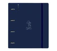Safta Classeur Mickey Mouse Good Day – 4 anneaux 35 mm, avec recharge, 100 feuilles A4, 27×4×32 cm
