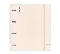 SAFTA - Classeur avec 4 anneaux de 35 mm, avec recharge, avec 100 feuilles A4, idéal pour les enfants de différents âges, confortable et polyvalent, qualité et résistance, 27 x 4 x 32 cm, rose clair,