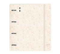 SAFTA - Classeur avec 4 anneaux de 35 mm, avec recharge, avec 100 feuilles A4, idéal pour les enfants de différents âges, confortable et polyvalent, qualité et résistance, 27 x 4 x 32 cm, rose clair