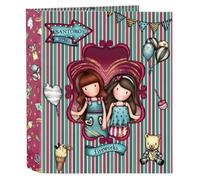 Safta - Classeur F. 4 Anneaux 35 Mm Dos Large Gorjuss Fairground Fireworks 27 X 33 X 6 Cm, Multicolore (522218657)