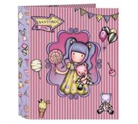 Safta - Classeur F. 4 Anneaux 35 Mm Dos Large Gorjuss Fairground First Prize 27 X 33 X 6 Cm, Multicolore (522217657)