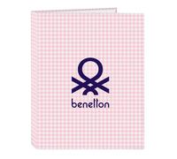 Safta - Classeur Folio 4 Ani.Mixtas Benetton Vichy 26,5 x 33 x 4 cm, Multicolore (512253067)
