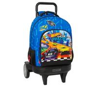 Safta Sac à Dos à Roulettes Compact Evolutive Hot Wheels Let´s Race