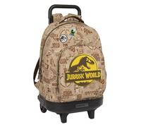 Safta Compact Jurassic World Wheeled Backpack Marron Enfants