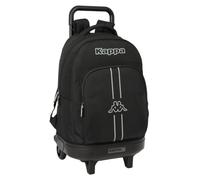 SAFTA - Cartable scolaire - large, with removable compact wheels - PVC - Kappa "Dark" G