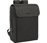 Safta Con Solapa 13,3 Pulgadas Business - Mochila Para Portátil Diseño Ejecutivo Puerto USB, Sac à Dos Mixte, Gris (Flapcase Grey), M