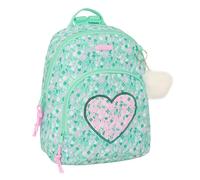 Safta CUORE - Mini sac à dos pour un usage quotidien, idéal pour les enfants de différents âges, confortable et polyvalent, qualité et résistance, 25 x 13 x 30 cm, Menthe (menta), M, Décontracté