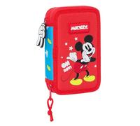 Safta Double Filling 28 Units Mickey Mouse Fantastic Pencil Case One Size