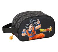 Safta Dragon Ball Combat - Trousse Scolaire Moyenne avec poignée, Trousse pour Enfant, Adaptable au Chariot, Facile à Nettoyer, Confortable et Polyvalent, qualité et résistance, 26 x 12 x 15 cm, Noir