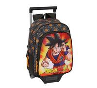 Safta Dragon Ball - Sac à dos pour enfant avec chariot 705, idéal pour les enfants de différents âges, confortable et polyvalent, qualité et résistance, 27 x 10 x 33 cm, couleur noire, Noir,