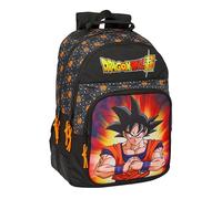 Safta Dragon Ball - Sac à dos scolaire pour enfants, idéal pour les enfants de différents âges, confortable et polyvalent, qualité et résistance, 32 x 15 x 42 cm, couleur noire, Noir , Estándar,