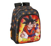Safta Dragon Ball - Sac à dos scolaire pour enfants, idéal pour les enfants de différents âges, confortable et polyvalent, qualité et résistance, 27 x 10 x 33 cm, couleur noire, Noir , Estándar,