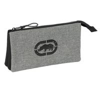 Safta Ecko UNLTD. Rhino Trousse Triple pour Enfant, idéale pour Les Enfants d'âge Scolaire, Confortable et Polyvalente, qualité et résistance, 22 x 3 x 12 cm, Gris/Noir, Gris/Noir, Estándar,