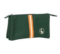 safta EL GANSO Basics - Trousse Triple, Trousse pour Enfant, idéale pour Les Enfants d'âge Scolaire, Confortable et Polyvalente, qualité et résistance, 22 x 3 x 12 cm, Vert, M, Décontracté
