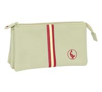 safta EL GANSO Basics - Trousse Triple, Trousse pour Enfant, idéale pour Les Enfants d'âge Scolaire, Confortable et Polyvalente, qualité et résistance, 22 x 3 x 12 cm, Beige, M, Décontracté