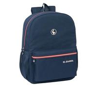 safta EL GANSO CLASSIC - Sac à dos d'école, adaptable au chariot, idéal pour les enfants de différents âges, confortable et polyvalent, qualité et résistance, 32 x 14 x 43 cm, couleur bleu marine,