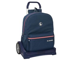 safta EL GANSO CLASSIC - Sac à dos ergonomique, avec chariot Evolution, idéal pour les enfants de différents âges, confortable et polyvalent, qualité et résistance, 32 x 14 x 43 cm, couleur bleu