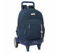 safta EL GANSO Eclipse - Grand Sac à Dos à roulettes, Compact évolution, Amovible, idéal pour Les Enfants de différents âges, Confortable et Polyvalent, qualité et résistance, 33 x 22 x 45 cm, Bleu