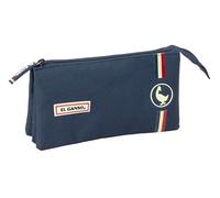 safta EL GANSO Eclipse - Trousse Triple, Trousse pour Enfant, idéale pour Les Enfants d'âge Scolaire, Confortable et Polyvalente, qualité et résistance, 22 x 3 x 12 cm, Bleu Marine, M, Décontracté