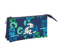 Safta El Niño Glassy Trousse Triple pour Enfants d'âge Scolaire, Confortable et Polyvalente, qualité et résistance, 22 x 3 x 12 cm, Bleu Marine, Bleu Marine, Estándar, Décontracté