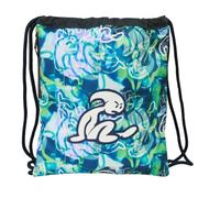 safta El Niño Kook Sac à dos de sport, fermeture à lacets, idéal pour enfants de différents âges, confortable et polyvalent, qualité et résistance, 35 x 45 cm, bleu marine, M, Décontracté