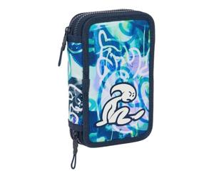 safta EL NIÑO Kook - Trousse Scolaire pour Enfant, avec 29 Outils Inclus, idéale pour Les Enfants de 5 à 14 Ans, Confortable et Polyvalente, qualité et résistance, 12,5 x 4 x 19,5 cm, Bleu Marine, M,