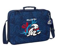 Safta EL NIÑO PARADISE - Portefeuille extrascolaire, sac à bandoulière, confortable et polyvalent, qualité et résistance, 38 x 6 x 28 cm, couleur bleu marine