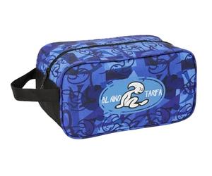 Safta El Niño Roller - Sac à Chaussures Moyen, Multifonction, pour Sport, extrascolaire, Football, Confortable et Polyvalent, 29 x 14 x 15 cm, Bleu/Noir, M, Décontracté