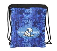 safta El Niño Roller Sac à dos de sport, fermeture à lacets, idéal pour enfants de différents âges, confortable et polyvalent, qualité et résistance, 35 x 45 cm, Bleu/noir, M, Décontracté