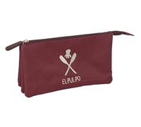 EL PULPO BORDEOS - Trousse Triple, Trousse pour Enfant, idéale pour Les Enfants d'âge Scolaire, Confortable et Polyvalente, qualité et résistance, 22 x 3 x 12 cm