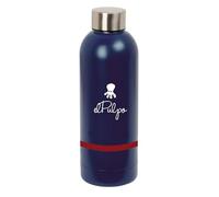 Safta EL PULPO - Bouteille isotherme, bouteille d'eau, acier inoxydable, double isolation, 6h de boisson chaude et 12h de boisson froide, 500 ml, bleu marine, M, Décontracté