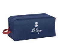 Safta EL PULPO - Sac à Chaussures Moyen, Multi-usages, Trousse de Sport, extrascolaire, Football, Confortable et Polyvalent, 34 x 18 x 15 cm, Bleu Marine, M, Décontracté