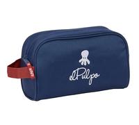 Safta EL PULPO - Trousse Scolaire pour Enfant avec poignée, Facile à Nettoyer, Confortable et Polyvalente, qualité et résistance, 24 x 10 x 15 cm, Bleu Marine, M, Décontracté